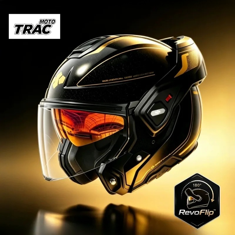 Modular Flip Up Motorcycle Helmet Dot Approved - 180 ° Helm Motor Modular Berputar