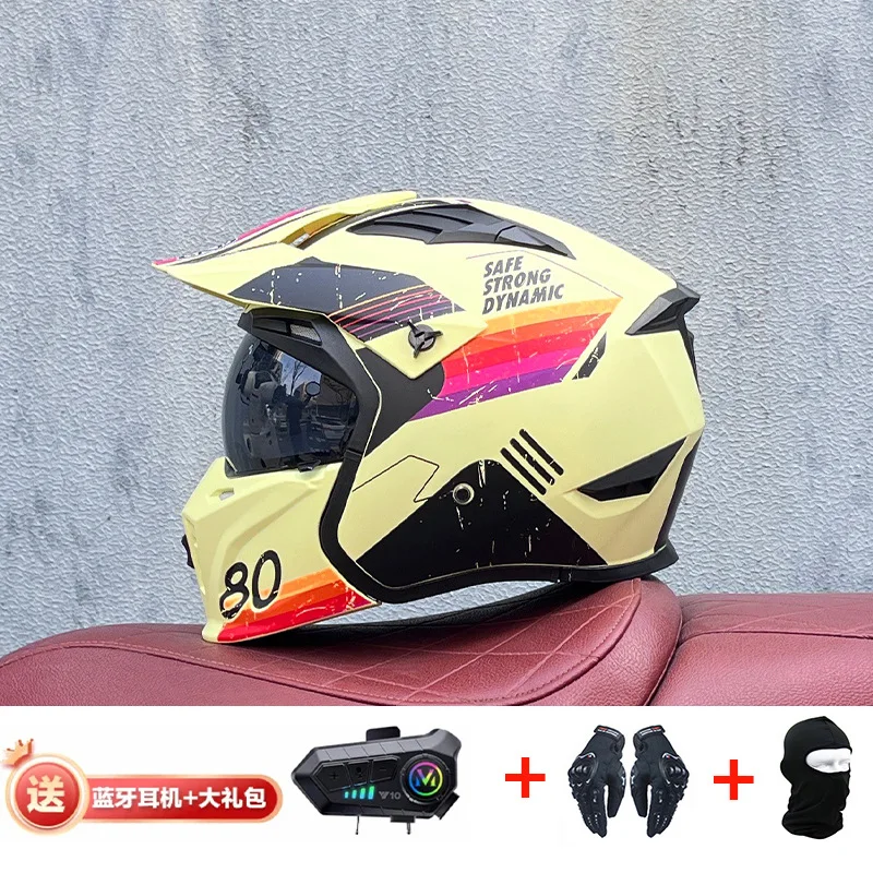 Orz helm motor Off Road kombin - Full Face Motorcycle Helmet With Bluetooth ulasan dan harga