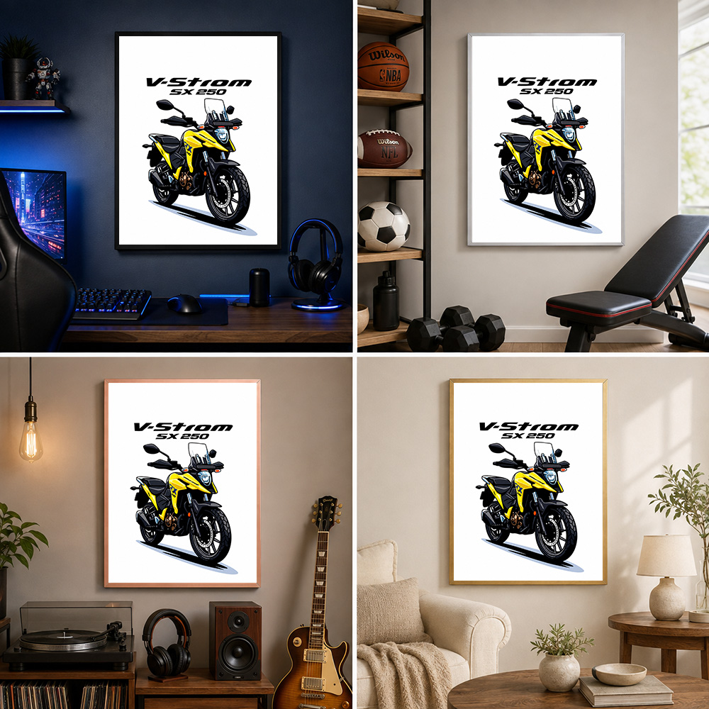 Poster Logam Berbingkai Sepeda - Riding Gear ulasan dan harga