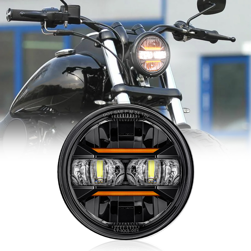 Lampu Depan LED 5.75 Inci Sepe - Universal Motorcycle Led Headlight Projector ulasan dan harga