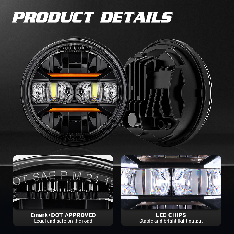 Lampu Depan LED 5.75 Inci Sepe - Universal Motorcycle Led Headlight Projector ulasan dan harga