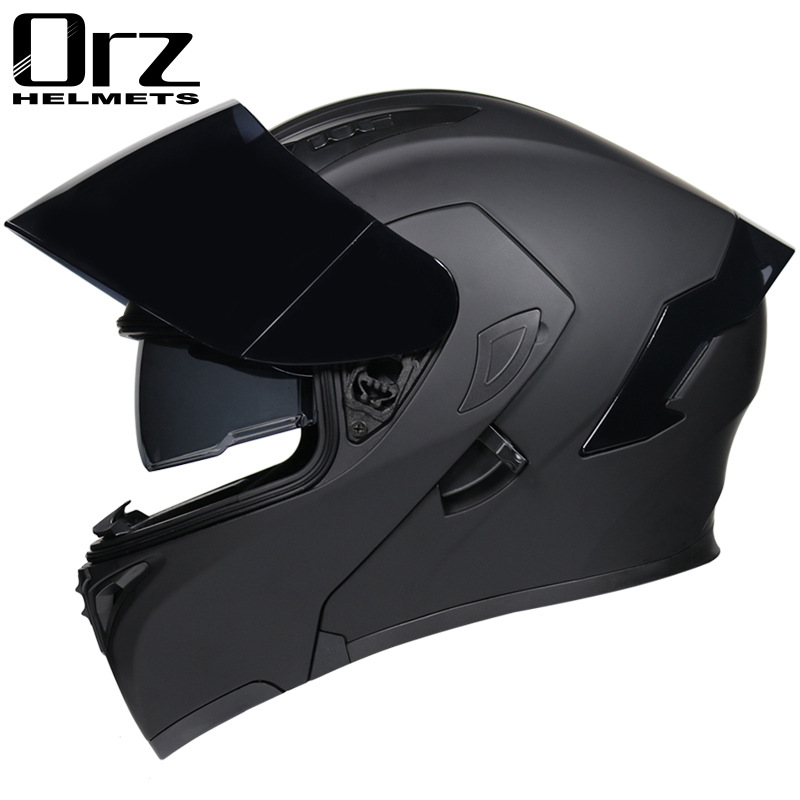 Helm motor Flip Modular aman D - Modular Flip Up Motorcycle Helmet Dot Approved ulasan dan harga