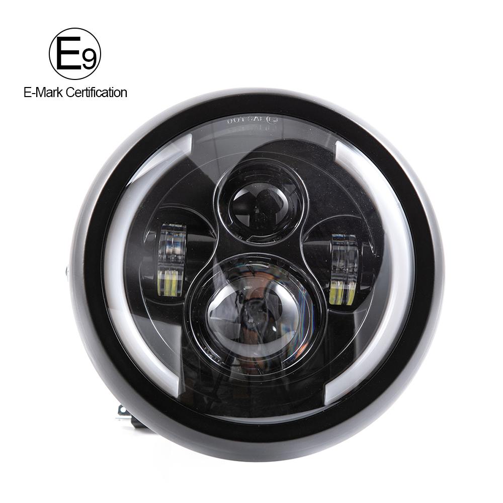Lampu Depan Led Sepeda Motor 7 - Universal Motorcycle Led Headlight Projector ulasan dan harga