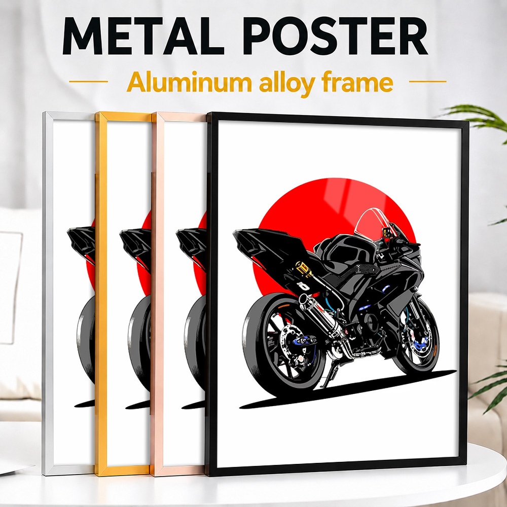Poster Logam Aluminium Berbing - Riding Gear ulasan dan harga