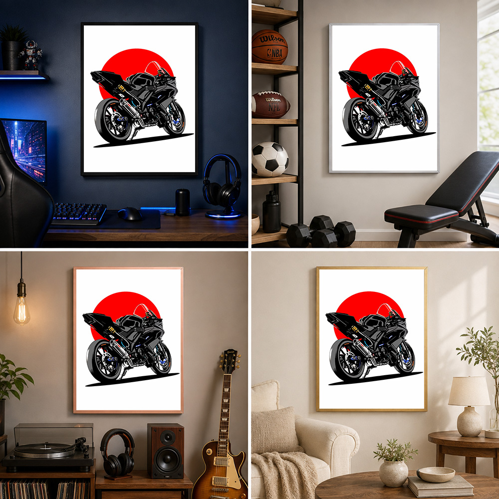Poster Logam Aluminium Berbing - Riding Gear ulasan dan harga